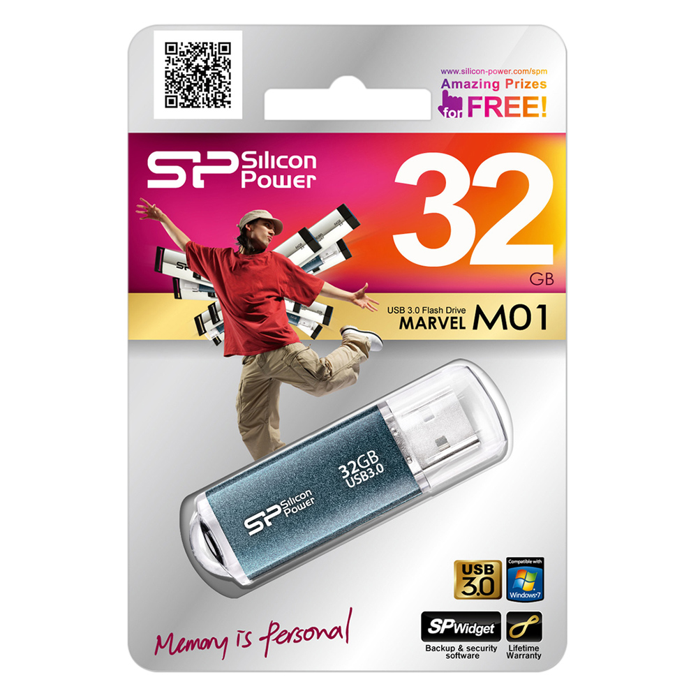 USB Silicon Power Touch M01 32GB - USB 3.0 - Hàng Chính Hãng